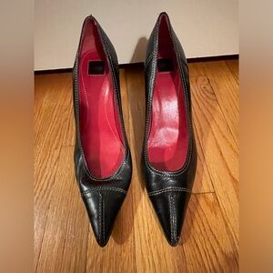 Coach leather pumps.